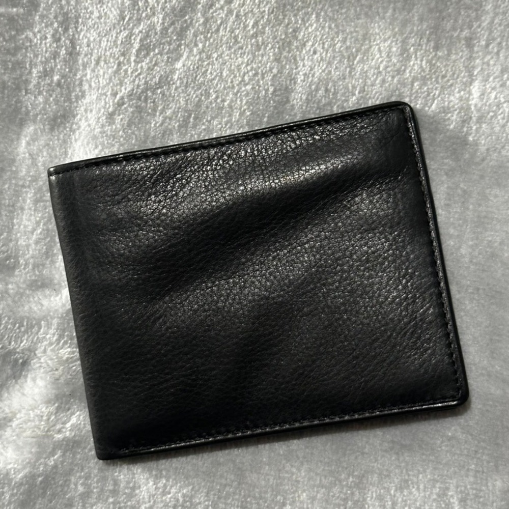 Osgoode Marley 1542 Black Leather Hidden Billfold Bifold Wallet Mens